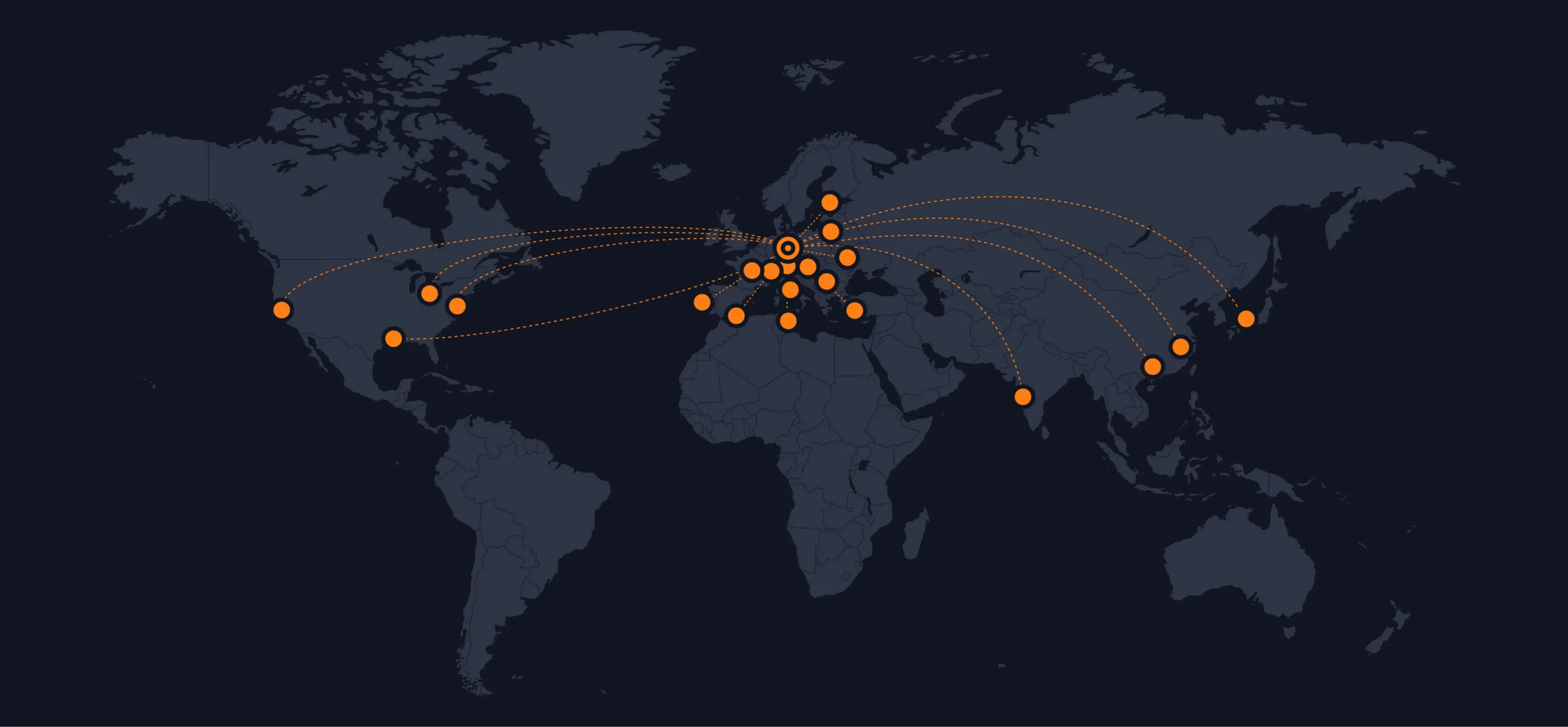 CNC24 world map global supply chain