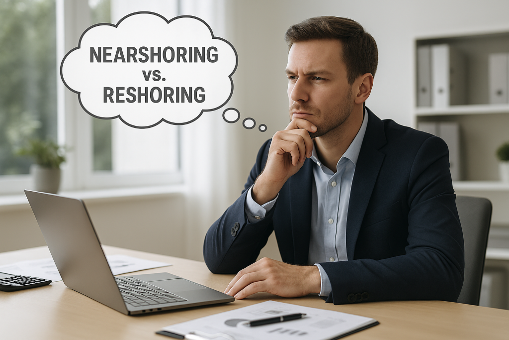 Nearshoring vs reshoring